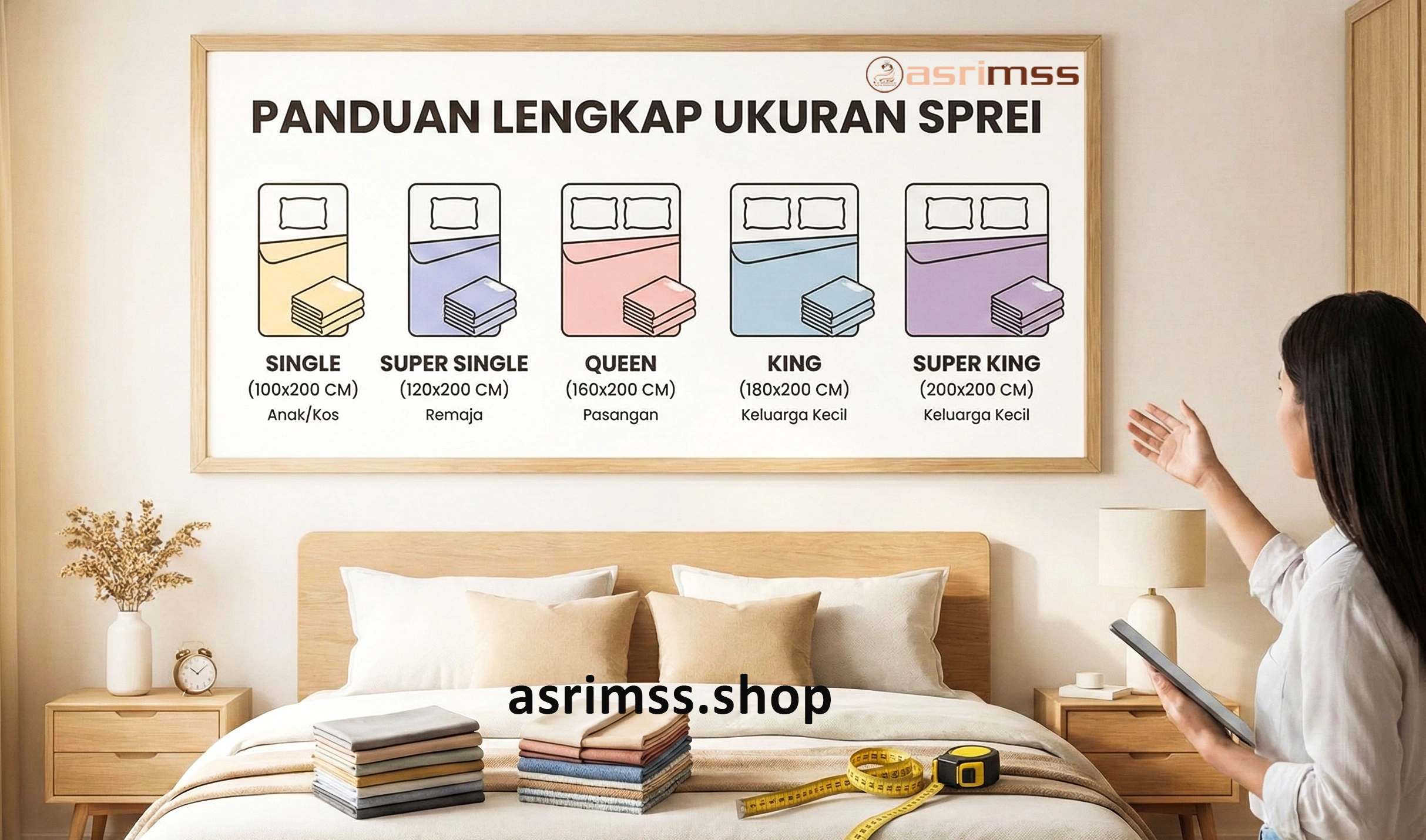 Panduan Lengkap Ukuran Sprei dan Istilah Populernya
