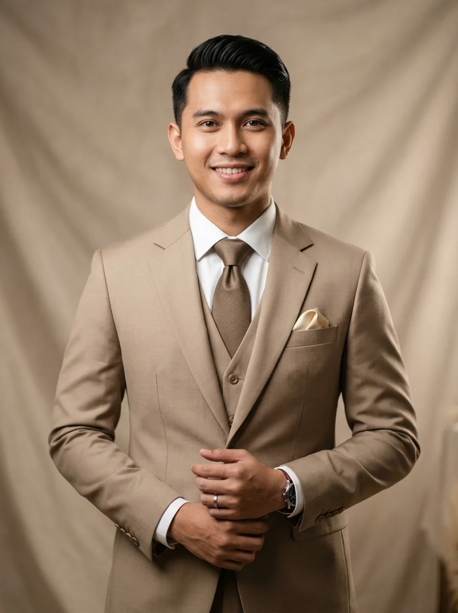 Foto profil mempelai pria