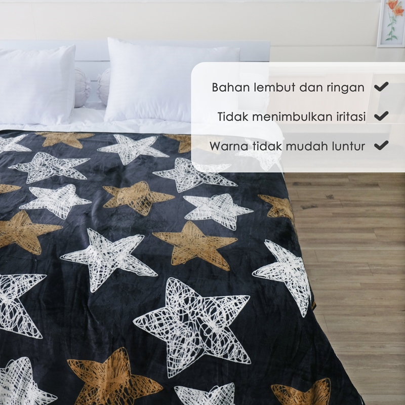 Lady Rose Selimut Bulu Super Lembut Dewasa & Anak Ukuran 160x200 Motif CAPELLA