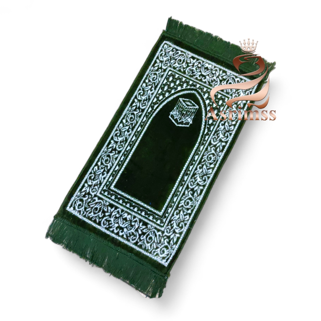 NURTEX Sajadah Muka Travel Mini Bludru Turkey Ukuran 30x55 cm Bisa Untuk Sajadah Anak