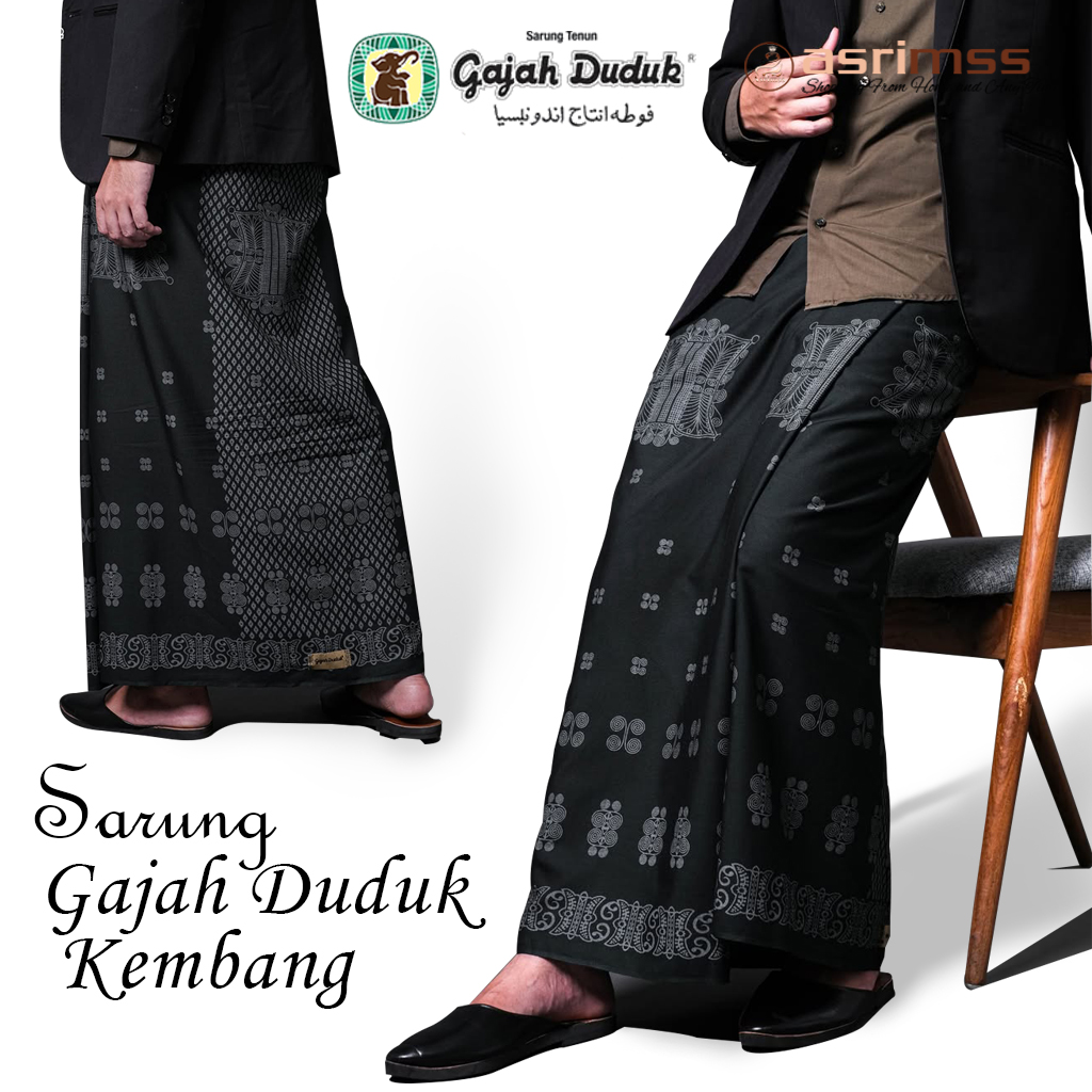 Sarung Gajah Duduk Asia Kembang Bahan Berkulitas Motif Modern Dan Elegan