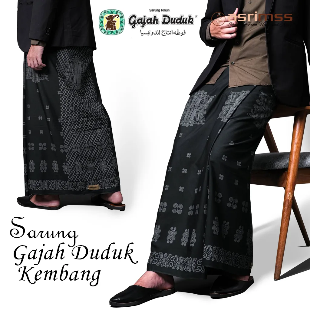 Sarung Gajah Duduk Asia Kembang Bahan Berkulitas Motif Modern Dan Elegan