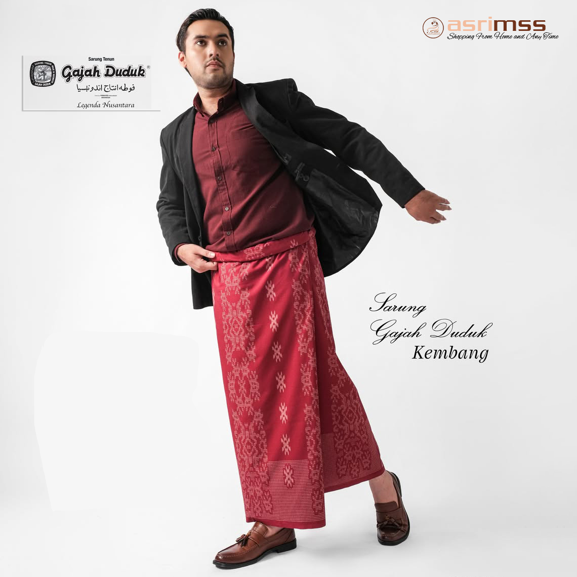 Sarung Gajah Duduk Asia Kembang Bahan Berkulitas Motif Modern Dan Elegan