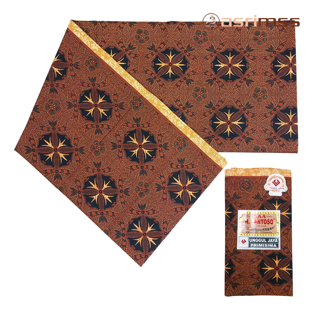 Kain Jarik Batik Samping Kebat Jogjaan Hitam Putih Santoso AAA Premium Original