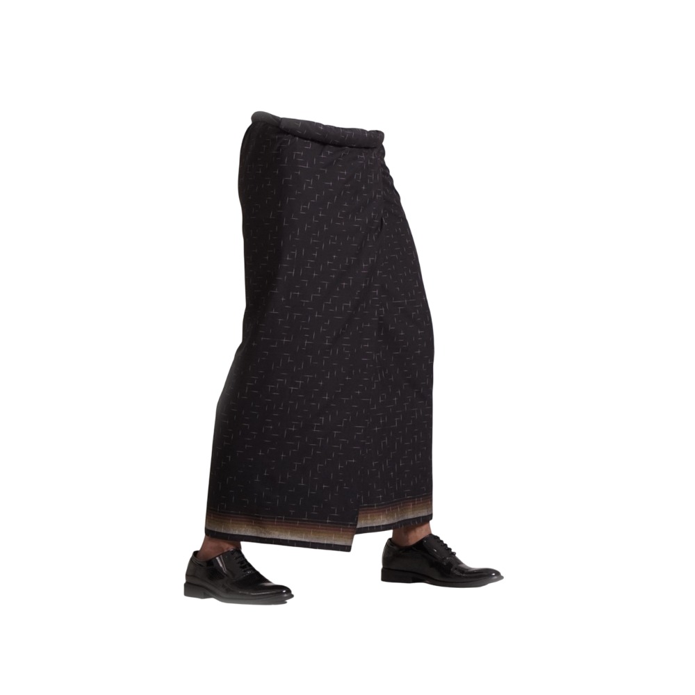 Sarung Wadimor polos Gerimis 777 Hitam