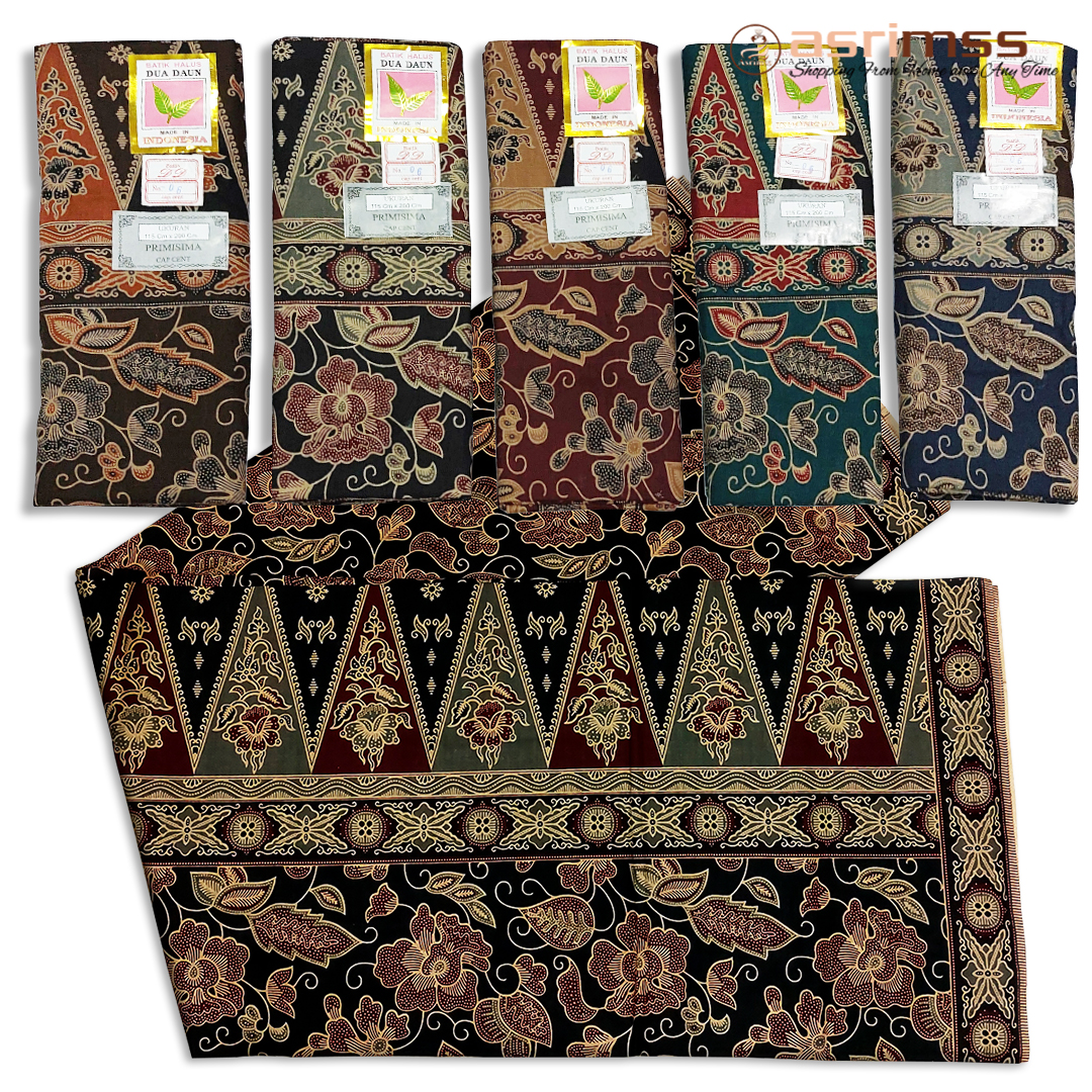 Sarung Batik Dua Daun PRIMISIMA Cap Cent Sudah Jahit Siap Pakai Nyaman & Adem Sarung Ibu Melahirkan