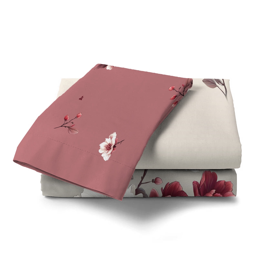 Sprei lady rose 180x200 tinggi 30 cm motif - cecilia