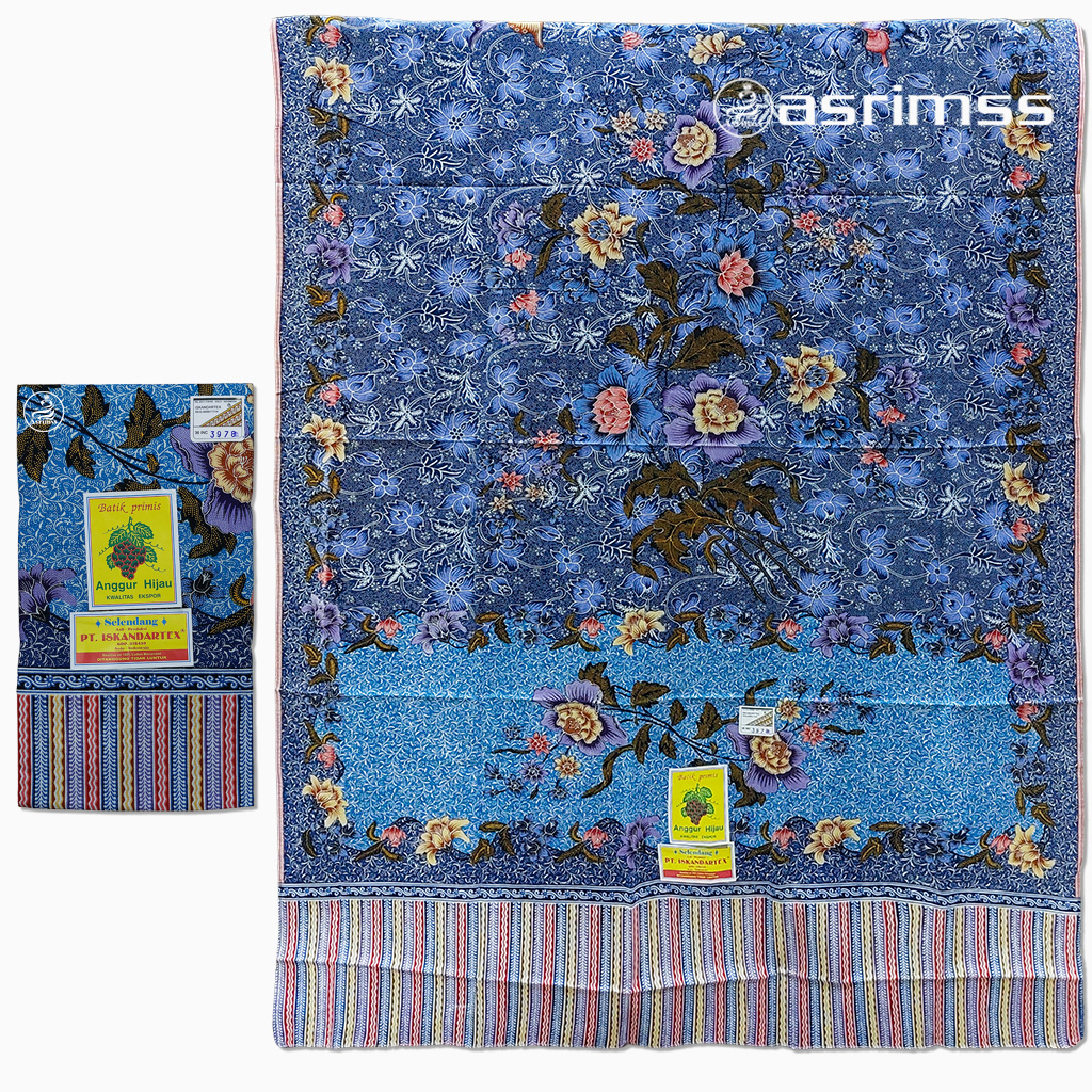 Cukin Anggur Hijau Iskandartex Kain Gendongan Bayi Selendang Bayi 100% Cotton Mercerized