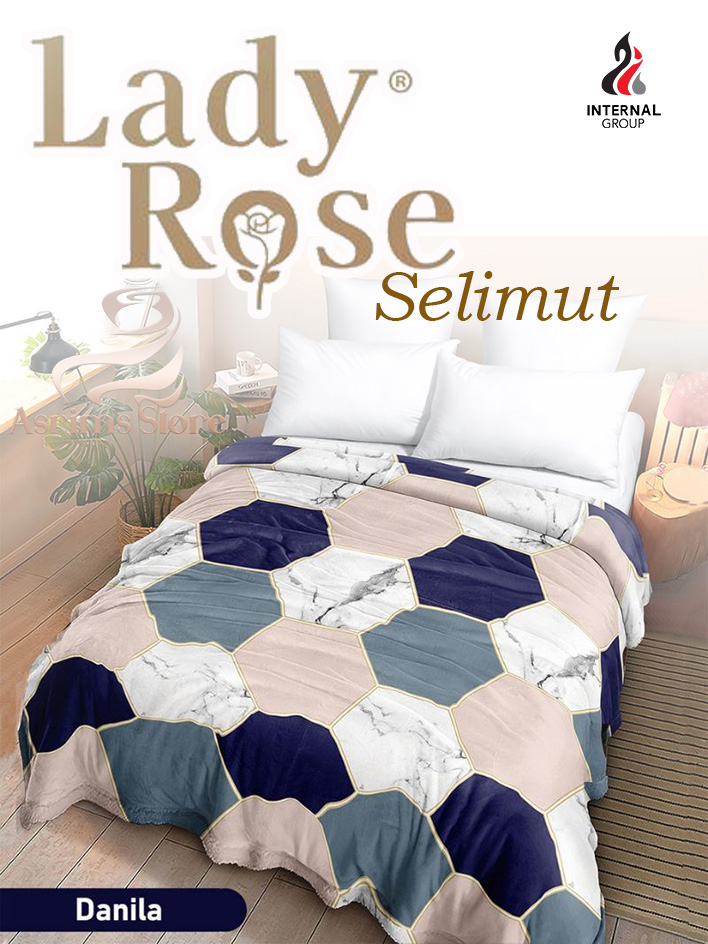 Lady Rose Selimut Bulu Super Lembut Dewasa & Anak Ukuran 160x200 Motif DANILA