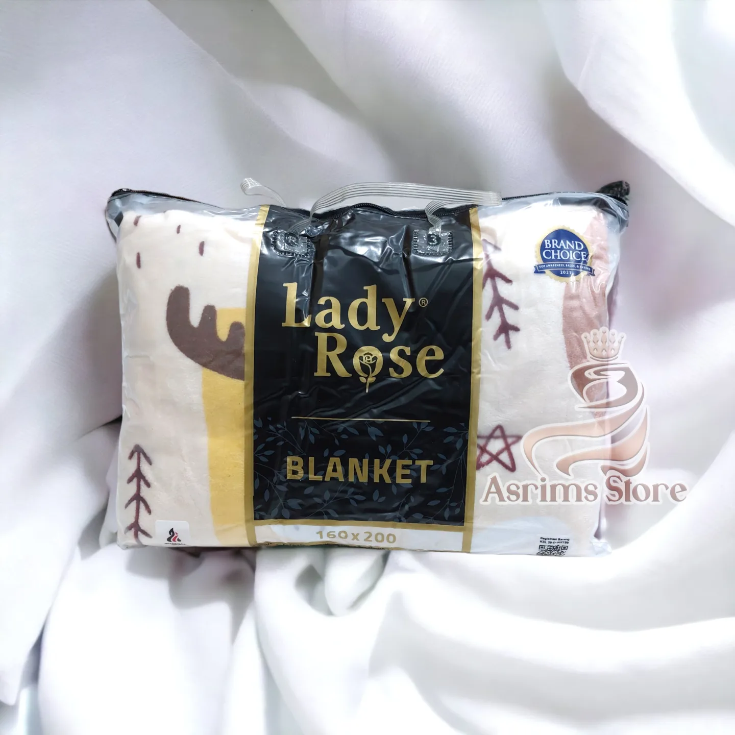 Lady Rose Selimut Bulu Super Lembut Dewasa & Anak Ukuran 160x200 Motif ANIMAL